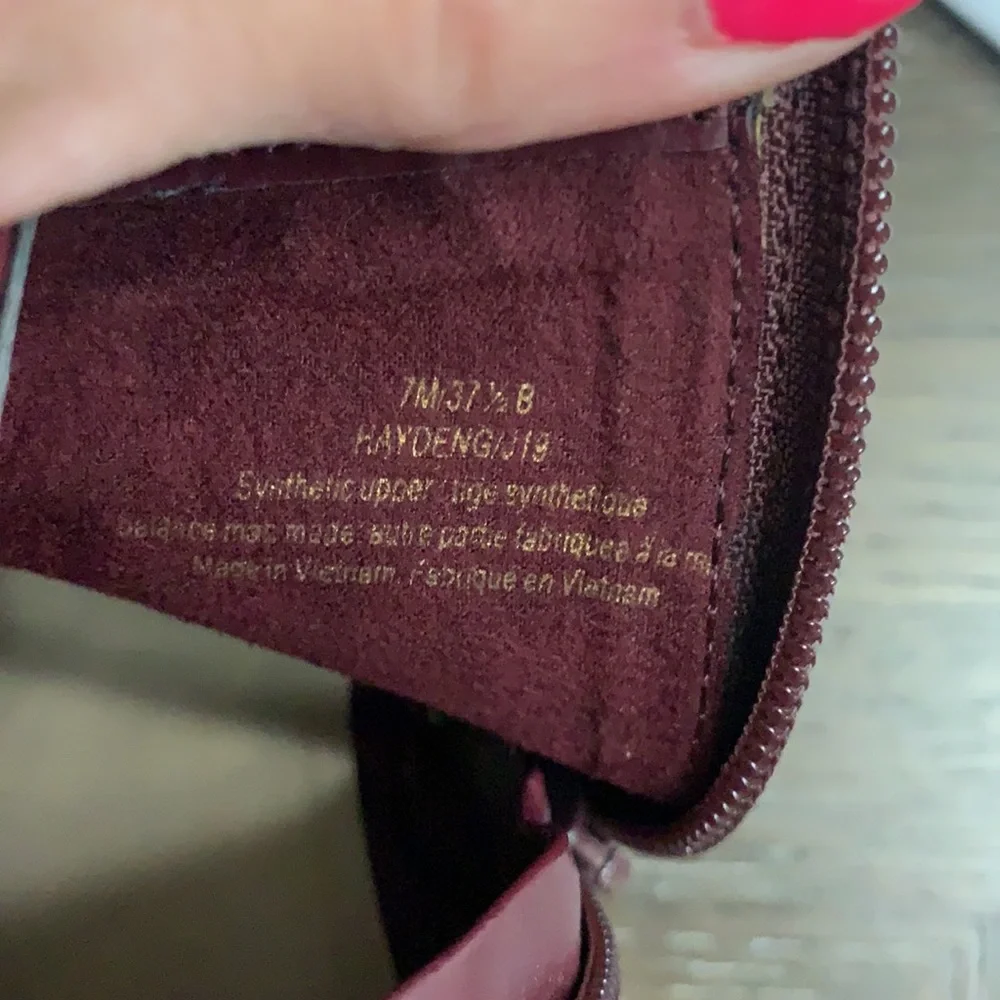 Marc New York burgundy ankle boots Size 7 - Picture 17 of 17